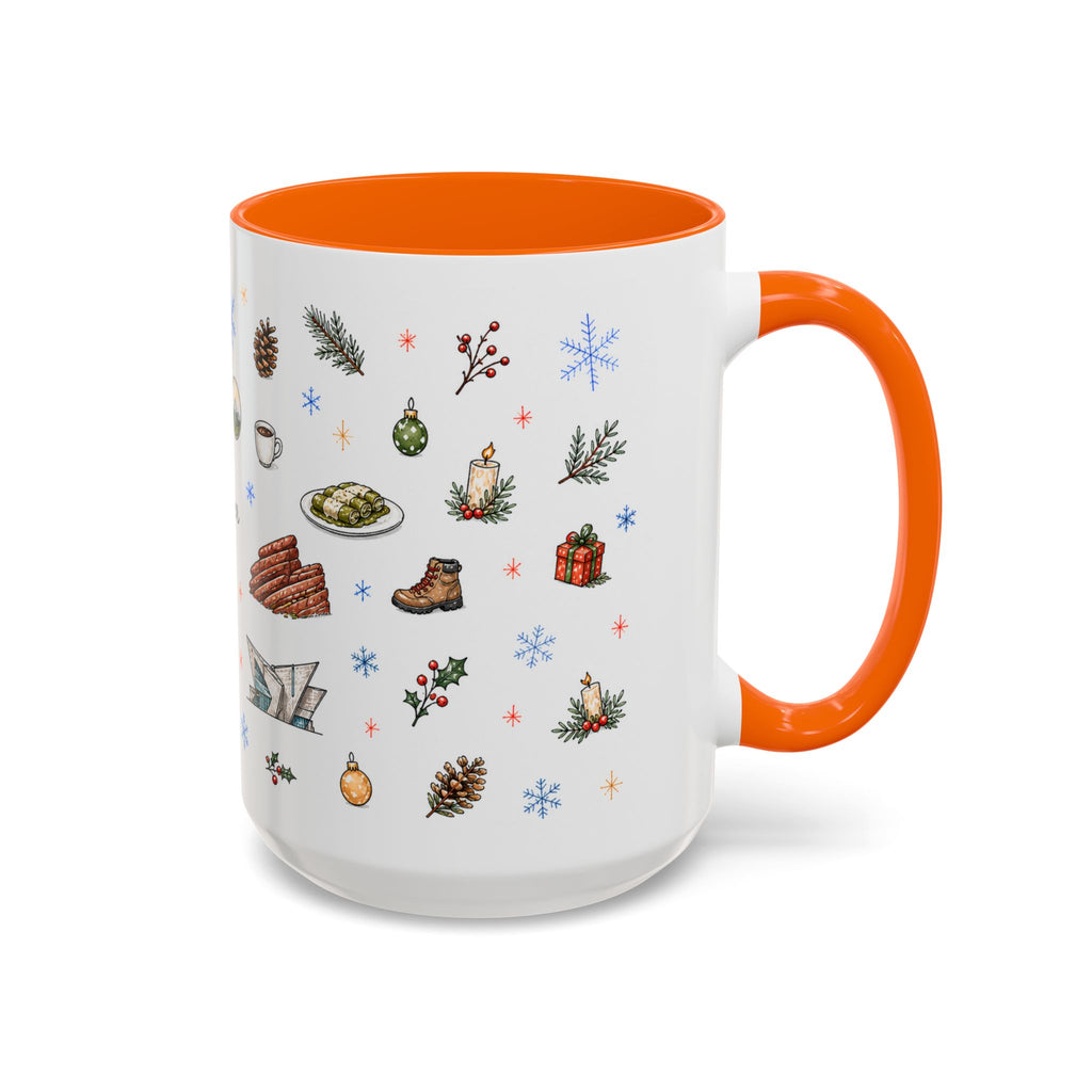 Denver Christmas Mug | Watercolor City Souvenir, Holiday Travel Gift (11oz/15oz)