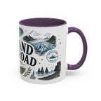 Iceland Ring Road Coffee Mug | Travel Destination Souvenir Gift | Accent Color Ceramic 11oz 15oz