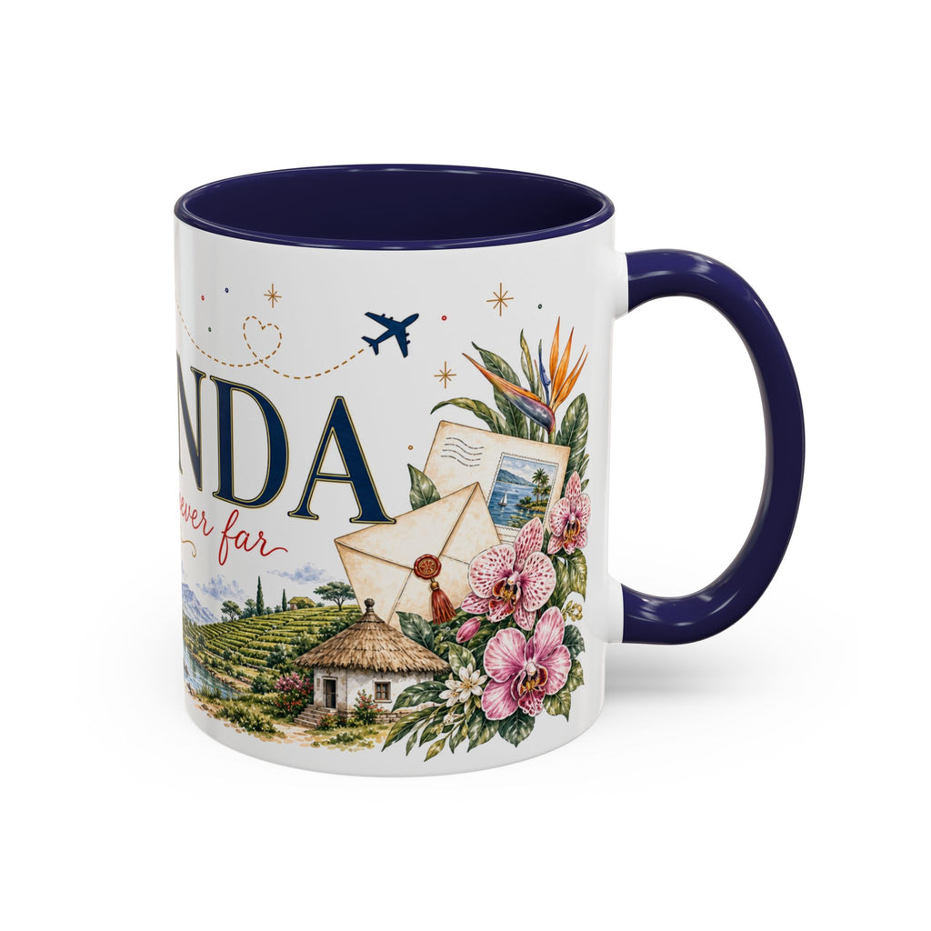 Uganda Home Country Mug | Moving Away Gift | Long Distance Friendship | 11 oz 15 oz Accent Mug