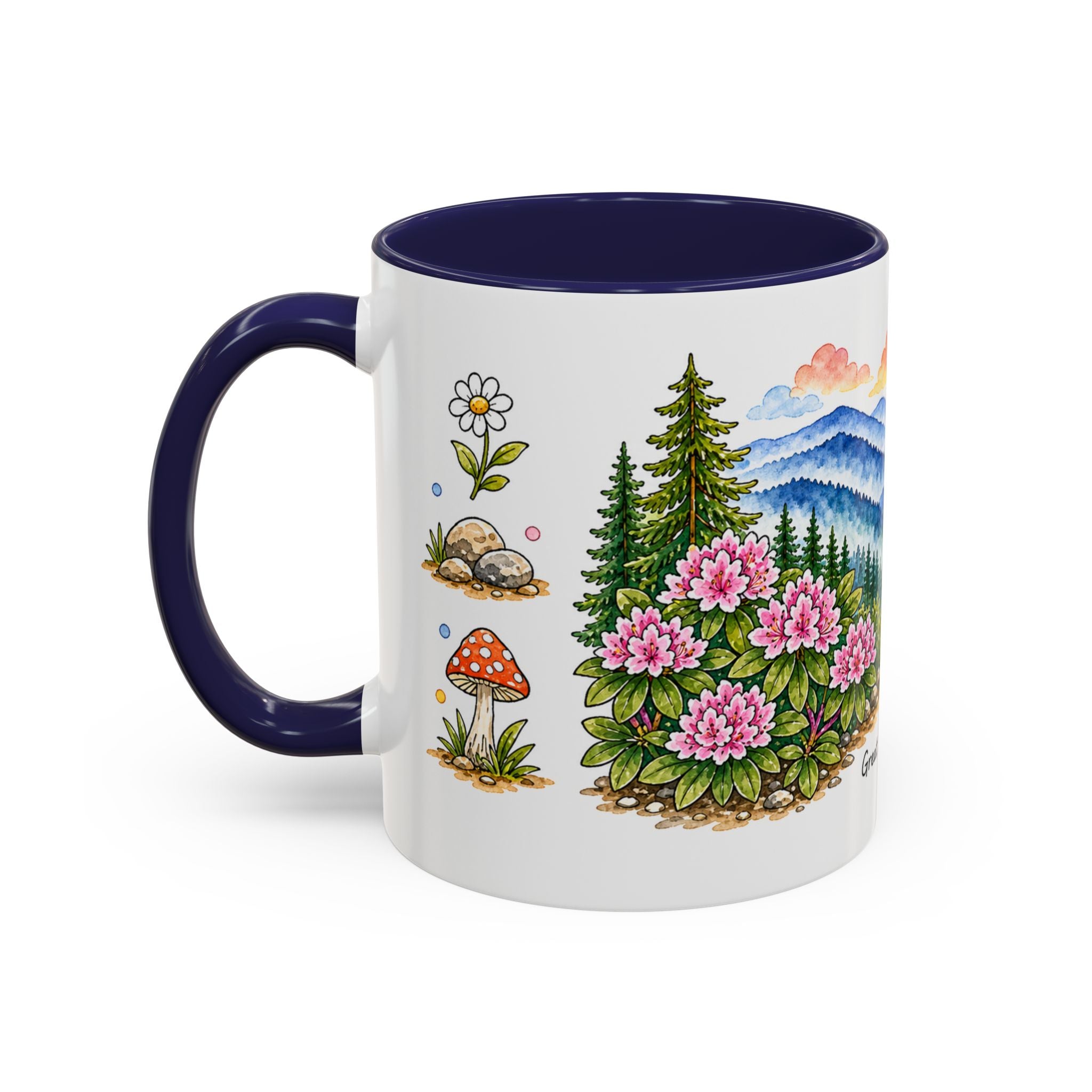 Great Smoky Mountains National Park Mug | US Travel Souvenir Accent Coffee Mug | 11oz 15oz Ceramic Cup