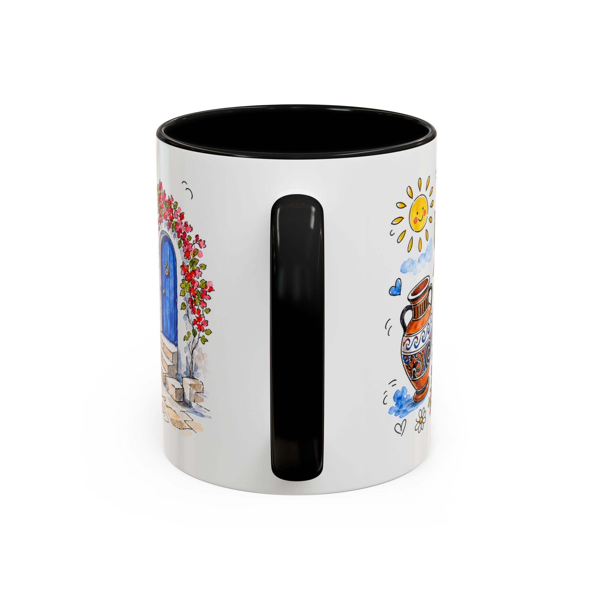Athens Travel Mug | European City Souvenir Accent Coffee Mug | 11oz 15oz Ceramic Cup