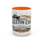Skeleton Coast Mug, Namibia Travel Souvenir, Bucket List Gift, Accent Ceramic Coffee Mug 11oz 15oz