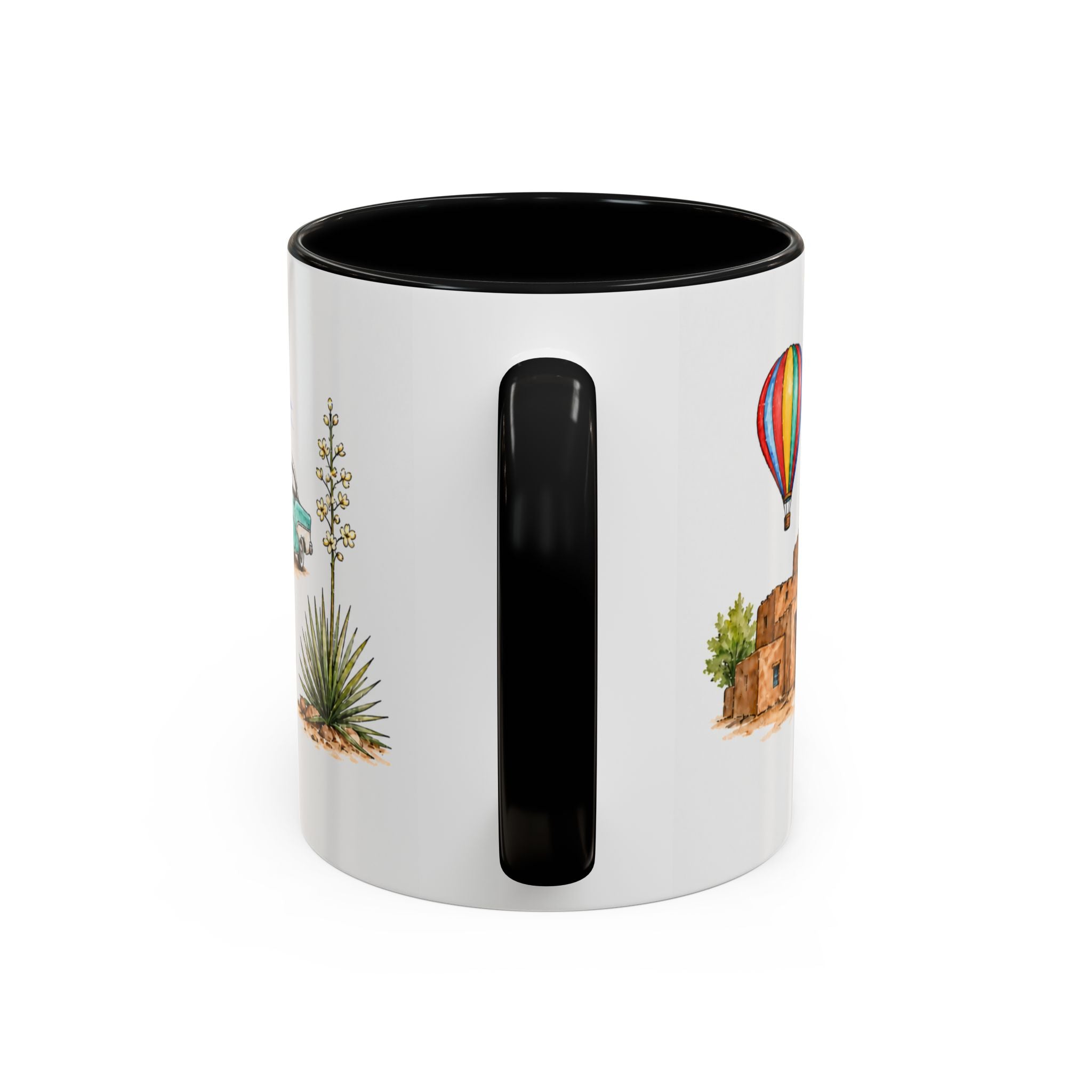Albuquerque Illustrated Travel Mug | City Souvenir Accent Coffee Mug | 11oz 15oz Ceramic Cup