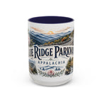 Blue Ridge Parkway Mug, Appalachia Travel Souvenir, Bucket List Gift, Accent Ceramic Coffee Mug 11oz 15oz