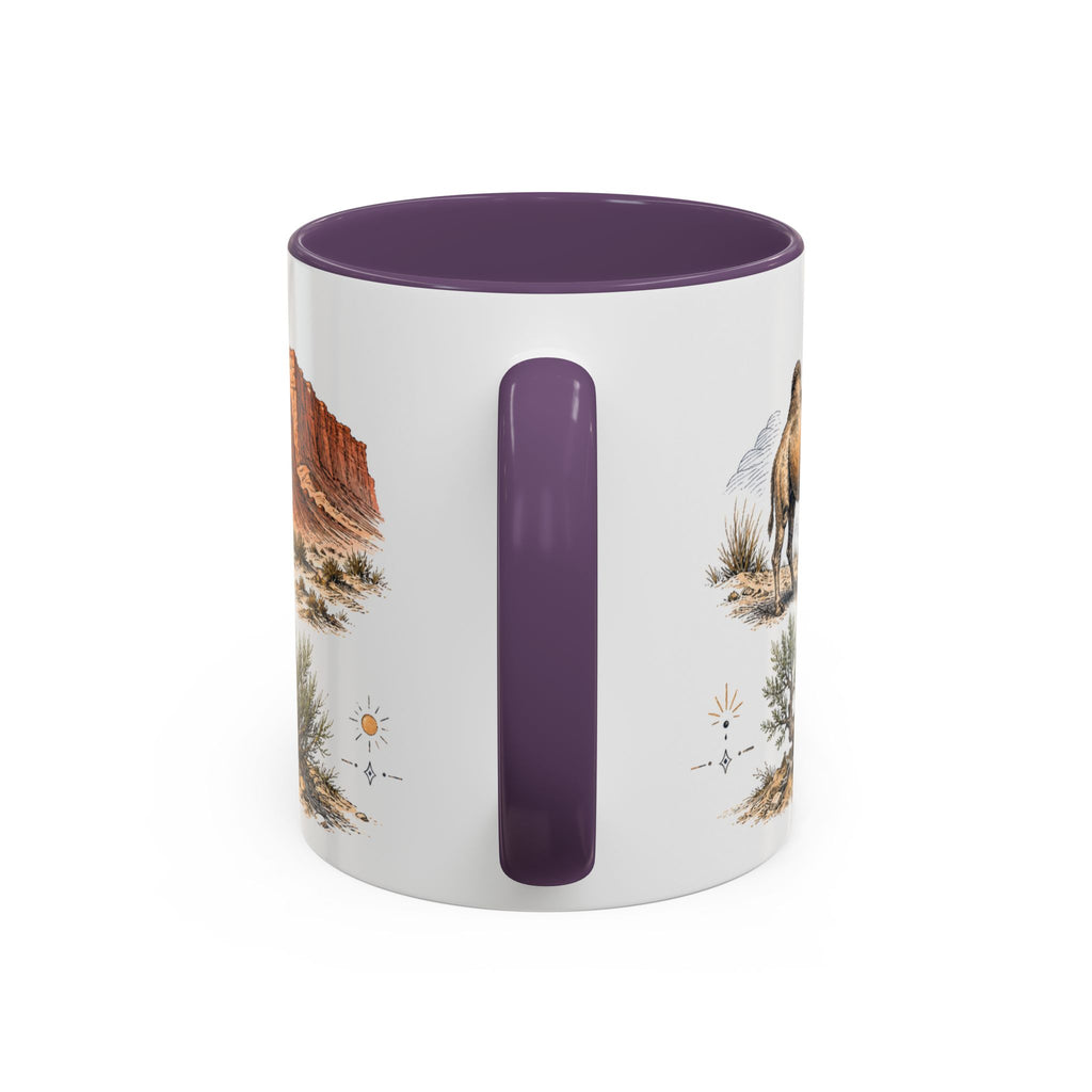 Gobi Desert Mug, Mongolia Travel Souvenir, Bucket List Gift, Accent Ceramic Coffee Mug 11oz 15oz