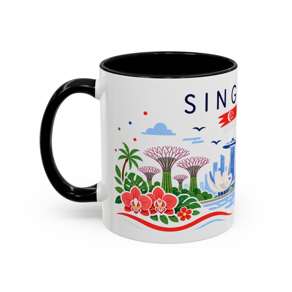 Singapore Coffee Mug | Travel Souvenir Accent Mug | Country Gift Ceramic Cup 11oz 15oz