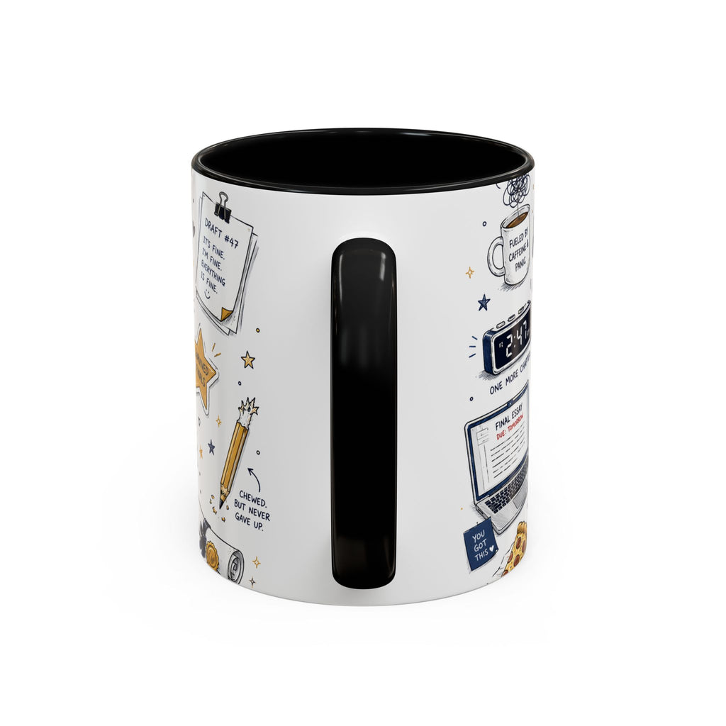 The Tassel Was Worth the Hassle Coffee Mug | Funny Graduation Gift 2026 | Accent Color Ceramic 11oz 15oz