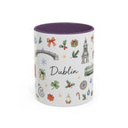 Dublin Christmas Mug | Watercolor City Souvenir, Holiday Travel Gift (11oz/15oz)
