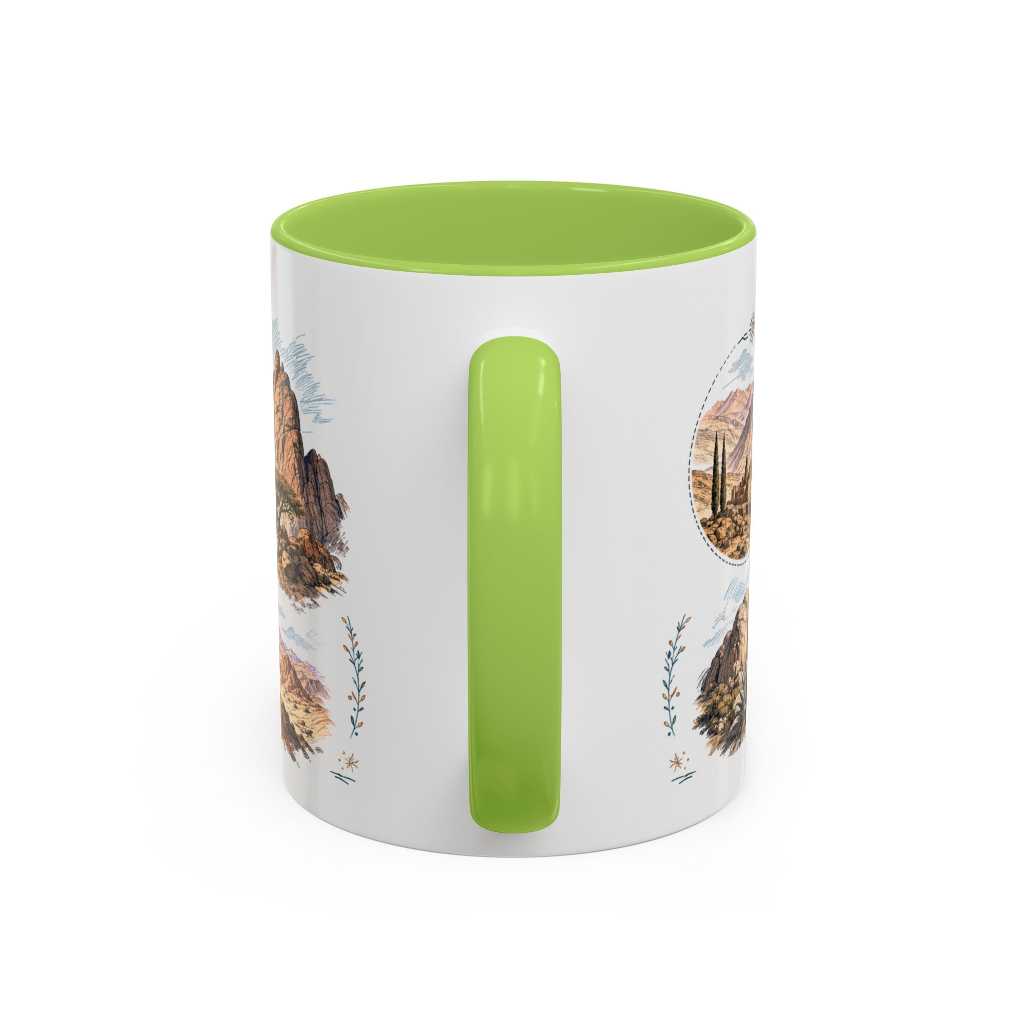 Mount Sinai Mug, Egypt Travel Souvenir, Bucket List Gift, Accent Ceramic Coffee Mug 11oz 15oz
