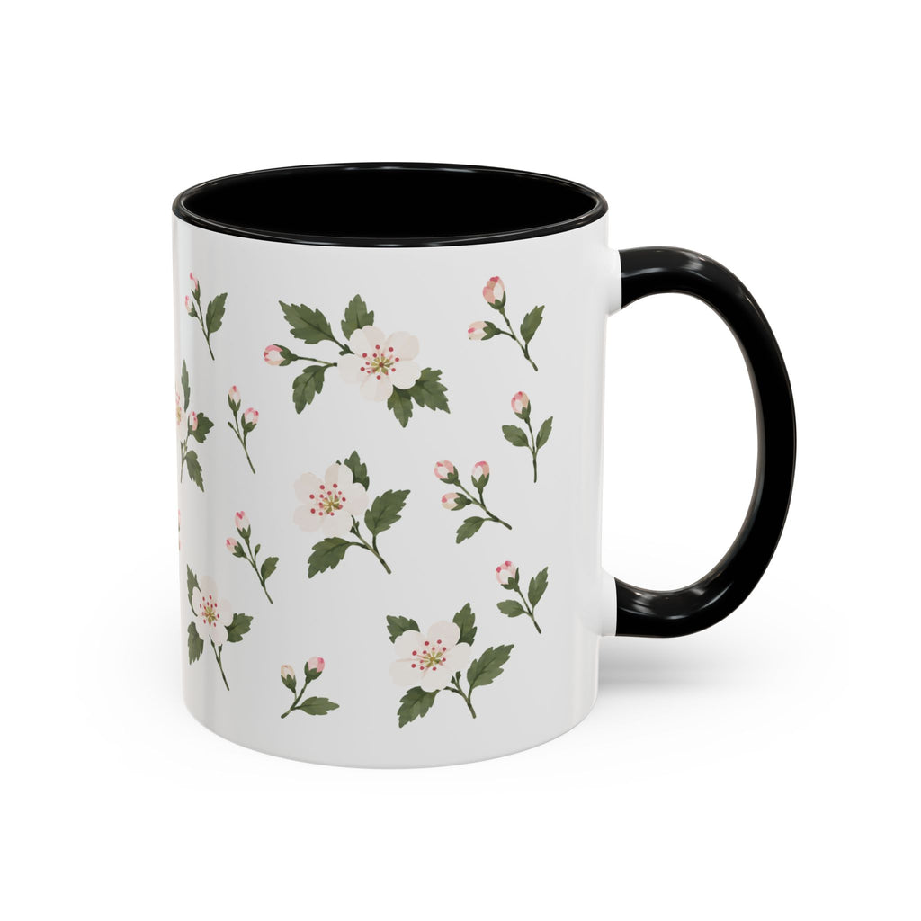 Missouri Hawthorn Mug, State Flower Floral Coffee Cup, 11oz Botanical Gift