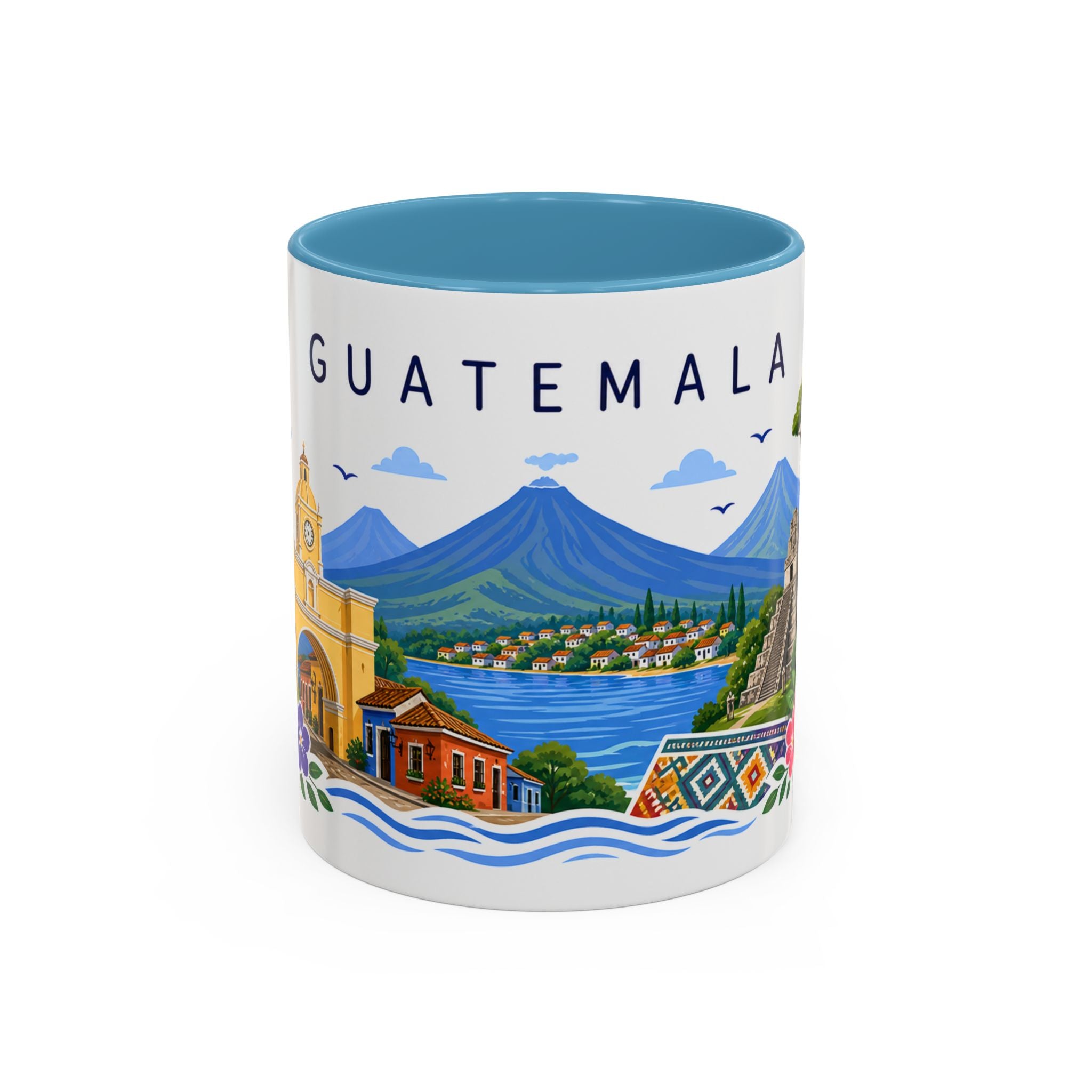 Guatemala Coffee Mug | Travel Souvenir Accent Mug | Place Gift Ceramic Cup 11oz 15oz
