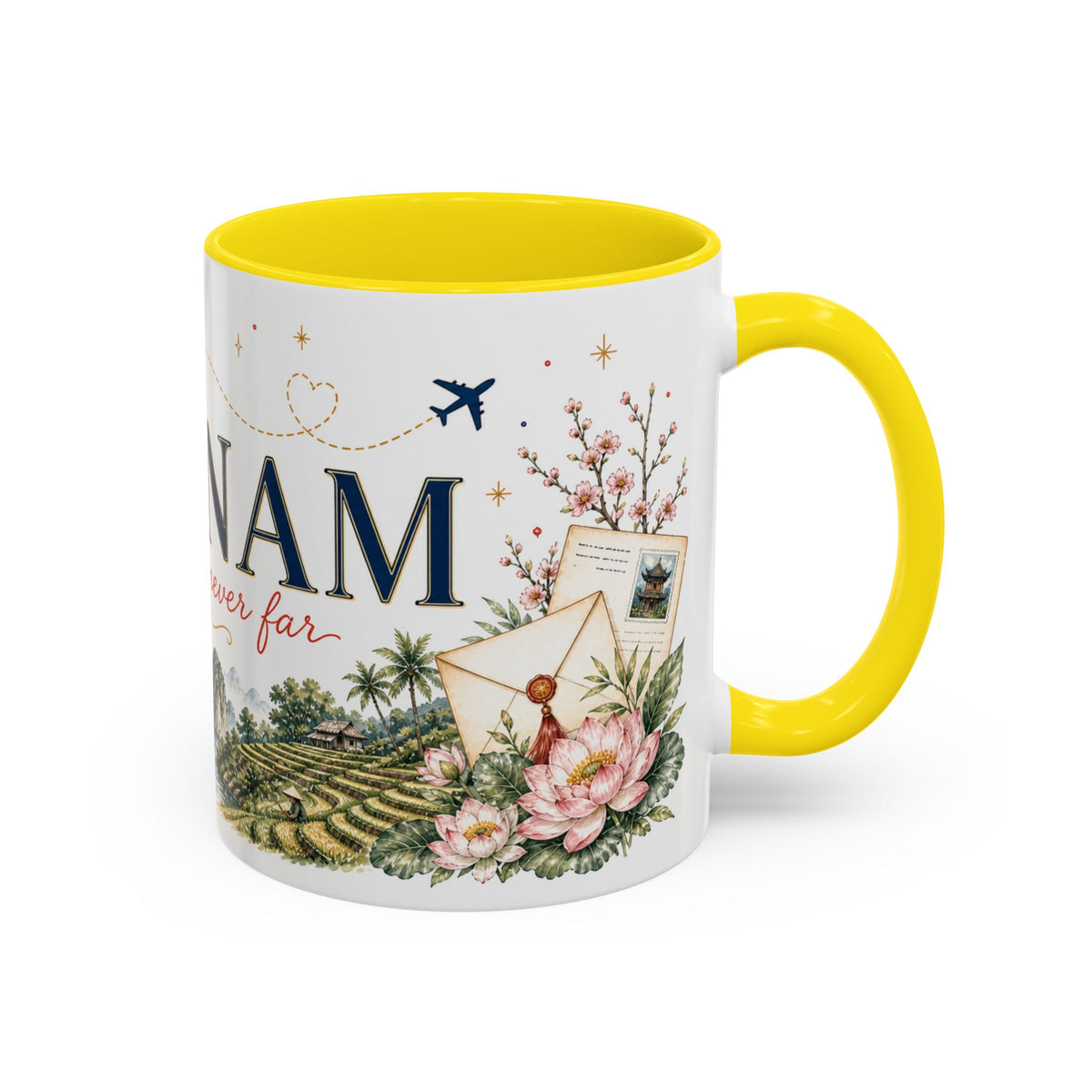 Vietnam Home Country Mug | Moving Away Gift | Long Distance Friendship | 11 oz 15 oz Accent Mug