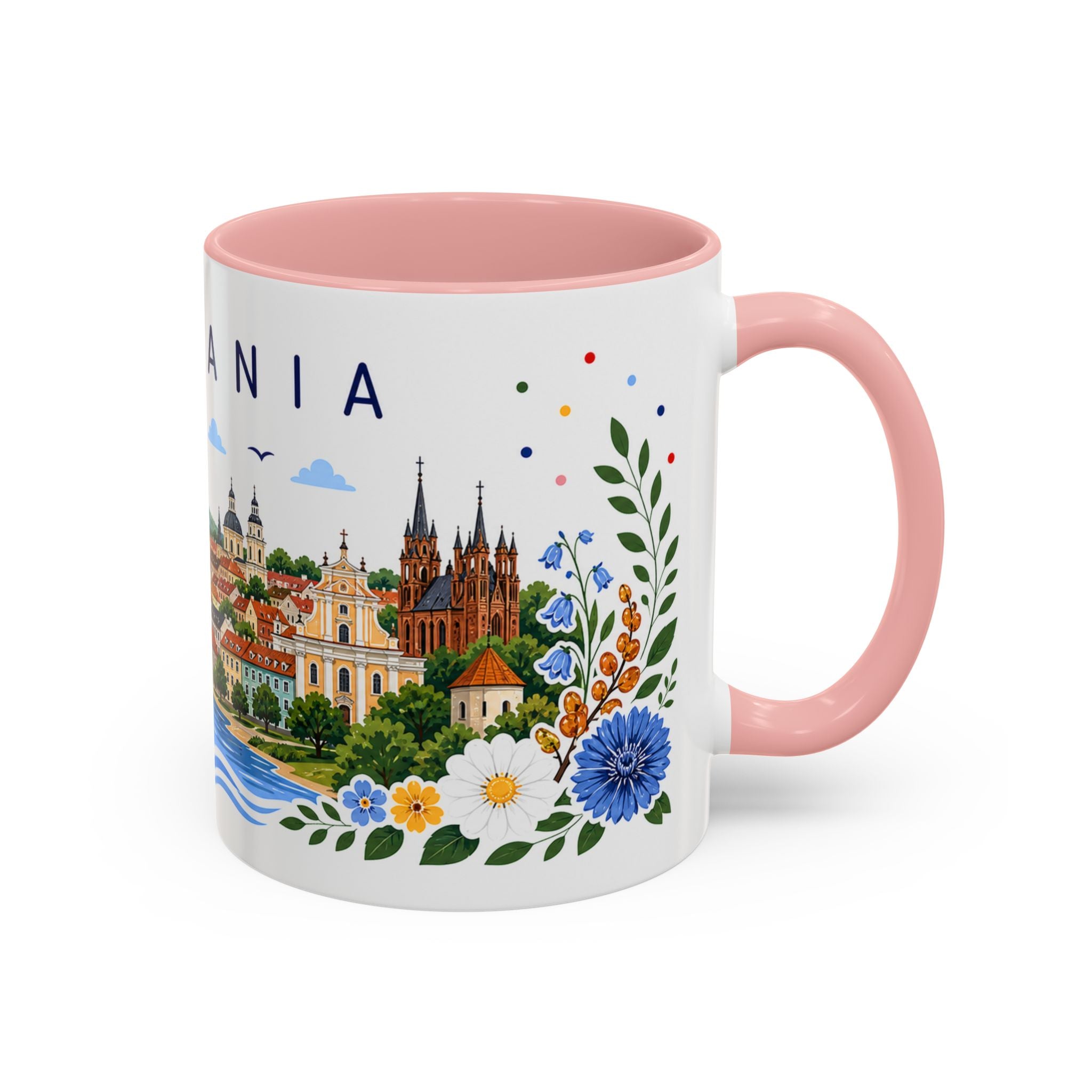Lithuania Coffee Mug | Travel Souvenir Accent Mug | Place Gift Ceramic Cup 11oz 15oz