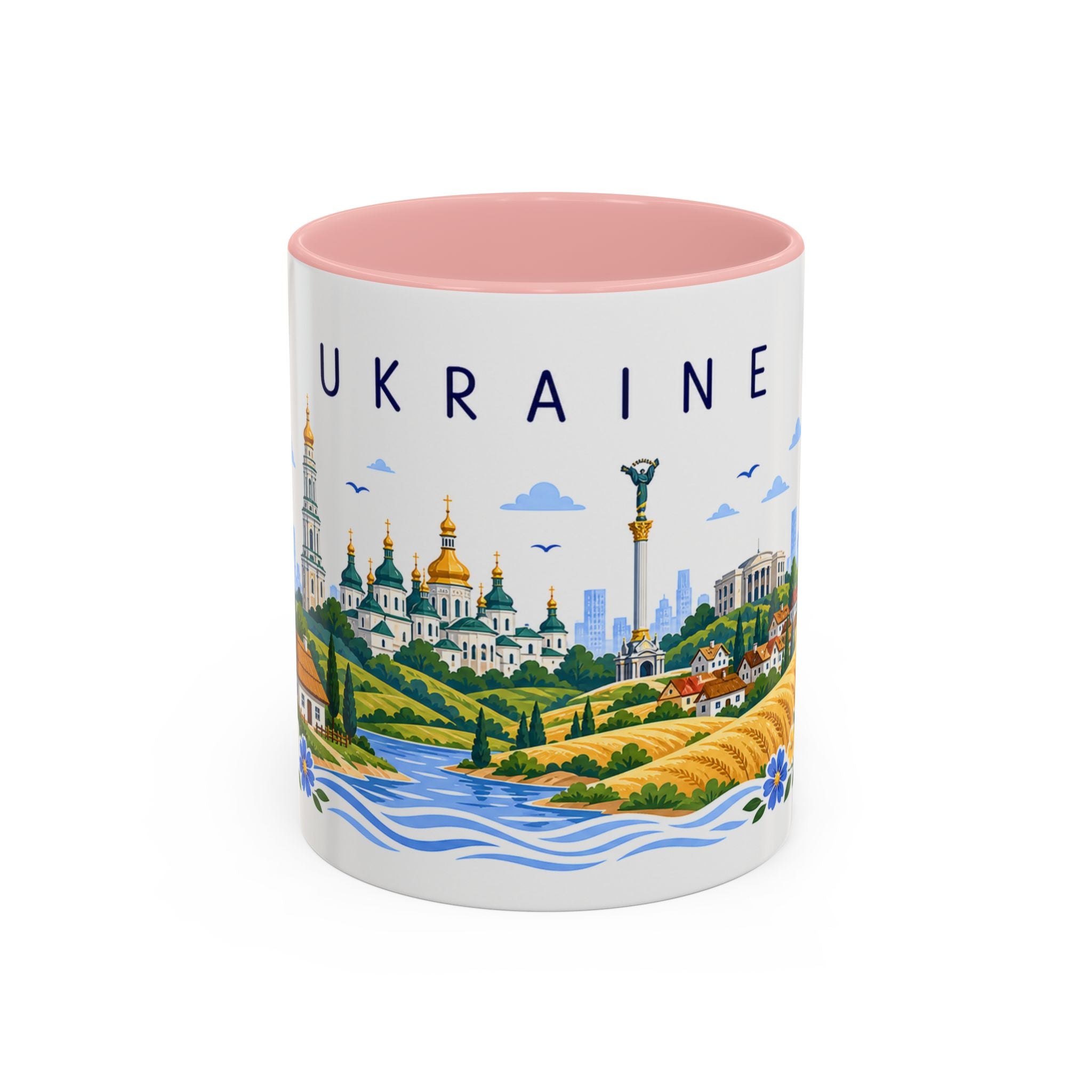 Ukraine Coffee Mug | Travel Souvenir Accent Mug | Place Gift Ceramic Cup 11oz 15oz