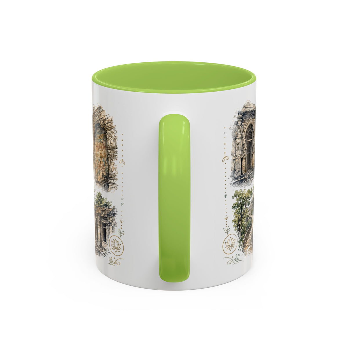 Ajanta Caves Mug, India Travel Souvenir, Bucket List Gift, Accent Ceramic Coffee Mug 11oz 15oz
