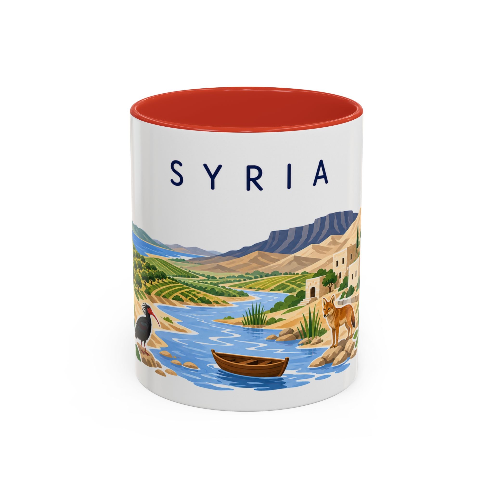 Syria Coffee Mug | Travel Souvenir Accent Mug | Country Gift Ceramic Cup 11oz 15oz