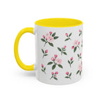 Connecticut Mountain Laurel Mug, State Flower Floral Coffee Cup, 11oz Botanical Gift
