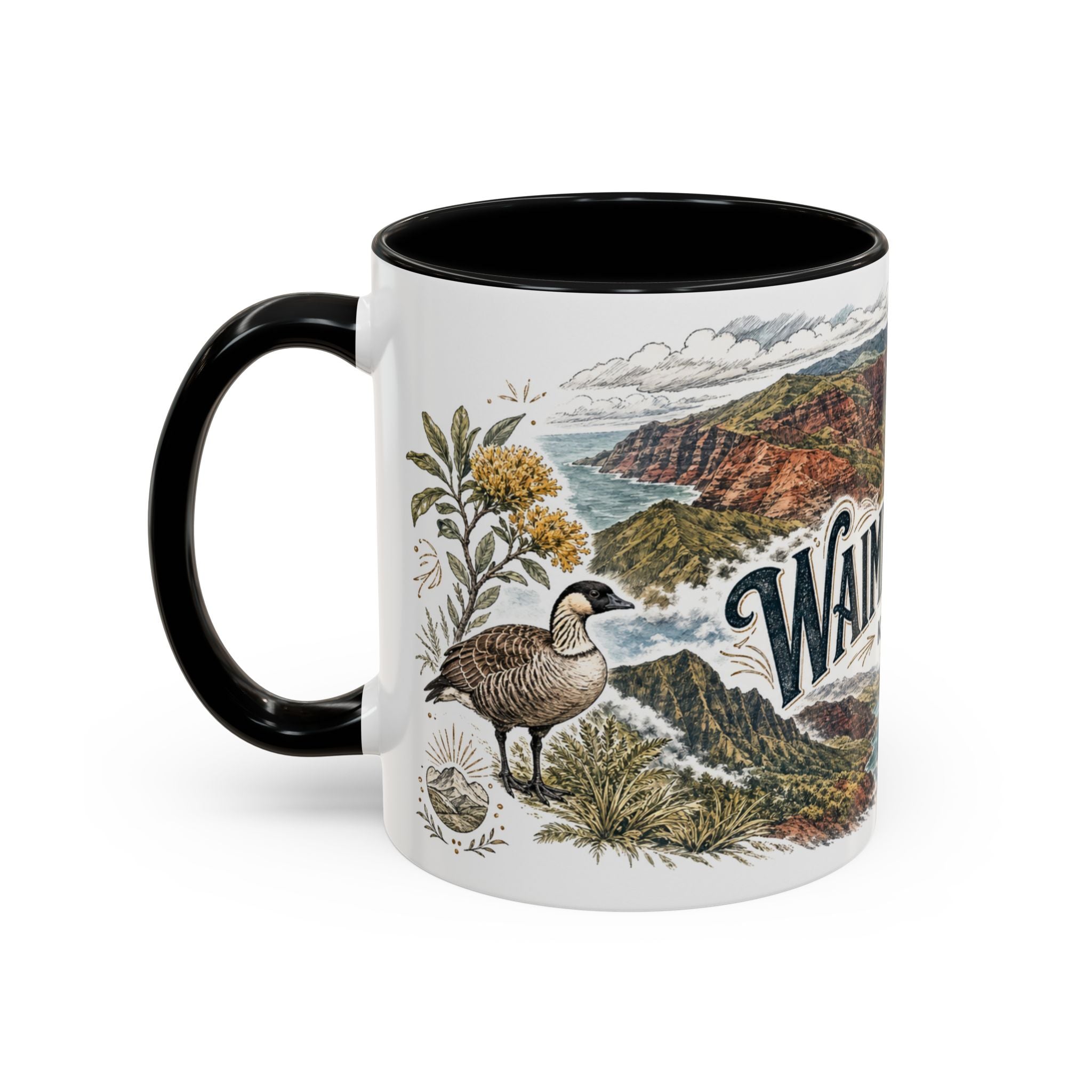 Waimea Canyon Mug, Kauai Travel Souvenir, Bucket List Gift, Accent Ceramic Coffee Mug 11oz 15oz