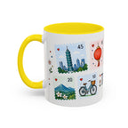 Taipei Coffee Mug | Postage Stamp Collage Mug | Travel Souvenir Accent Cup 11oz 15oz