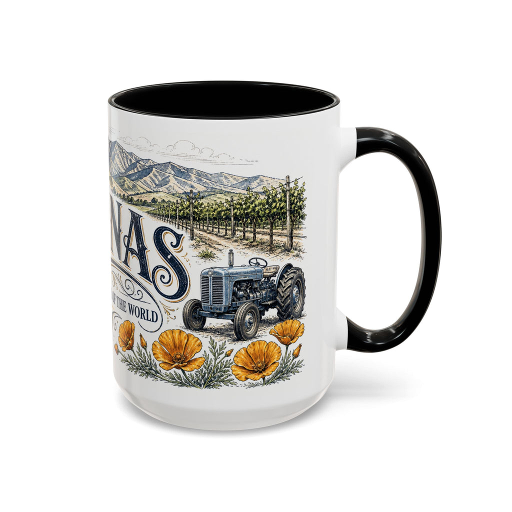 Salinas Coffee Mug | United States Travel Souvenir | Vintage Illustrated City Gift | 11 oz 15 oz Accent Mug