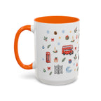London Christmas Mug | Watercolor City Souvenir, Travel Memories, Ceramic Coffee Cup