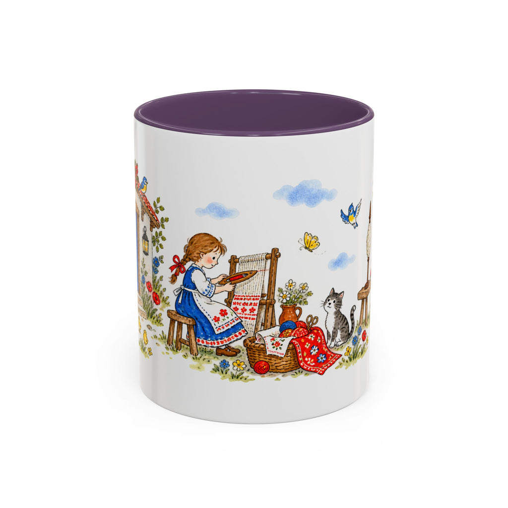 Spindle Shuttle and Needle Mug | Storybook Fairy Tale Accent Coffee Mug | EveryLegend