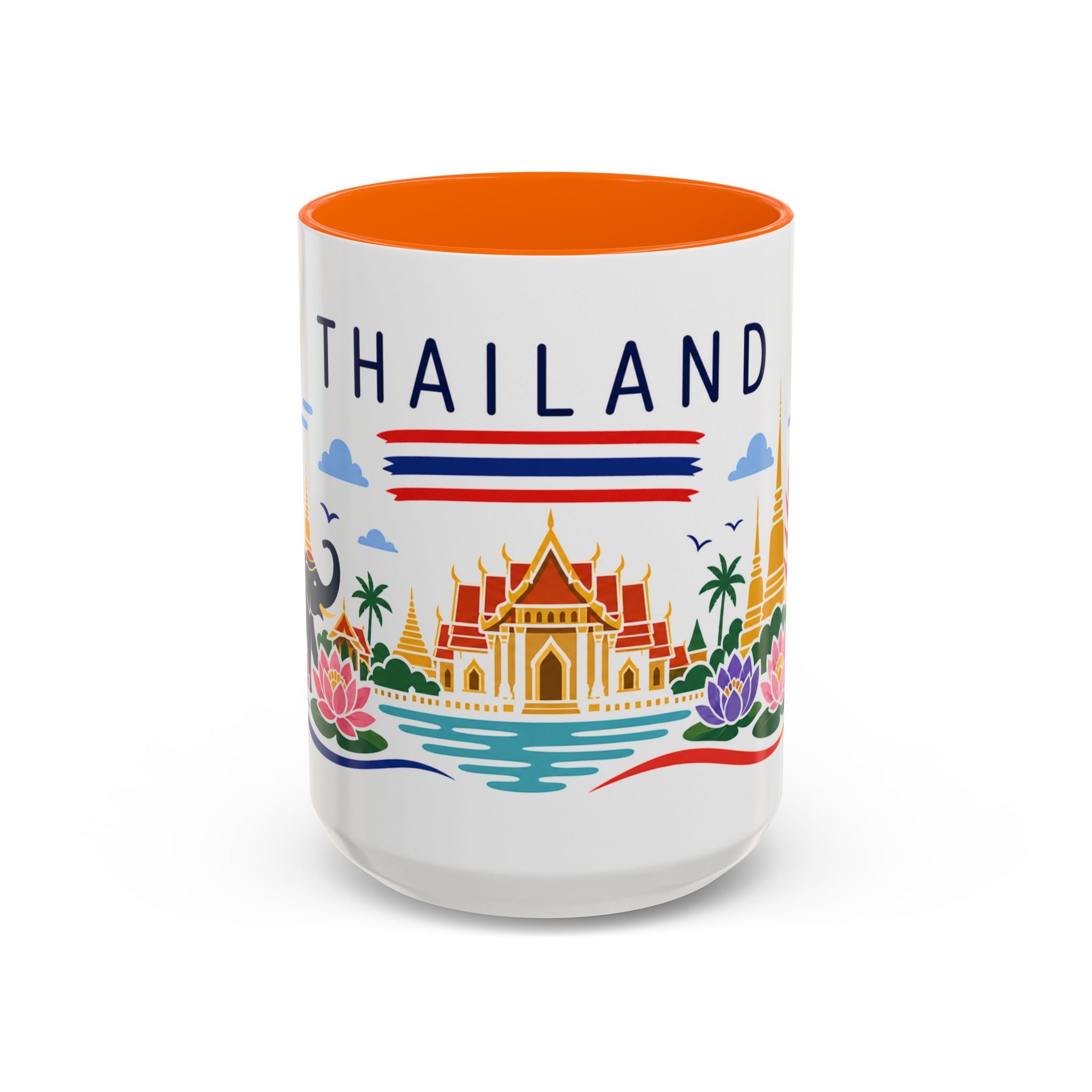 Thailand Coffee Mug | Travel Souvenir Accent Mug | Country Gift Ceramic Cup 11oz 15oz