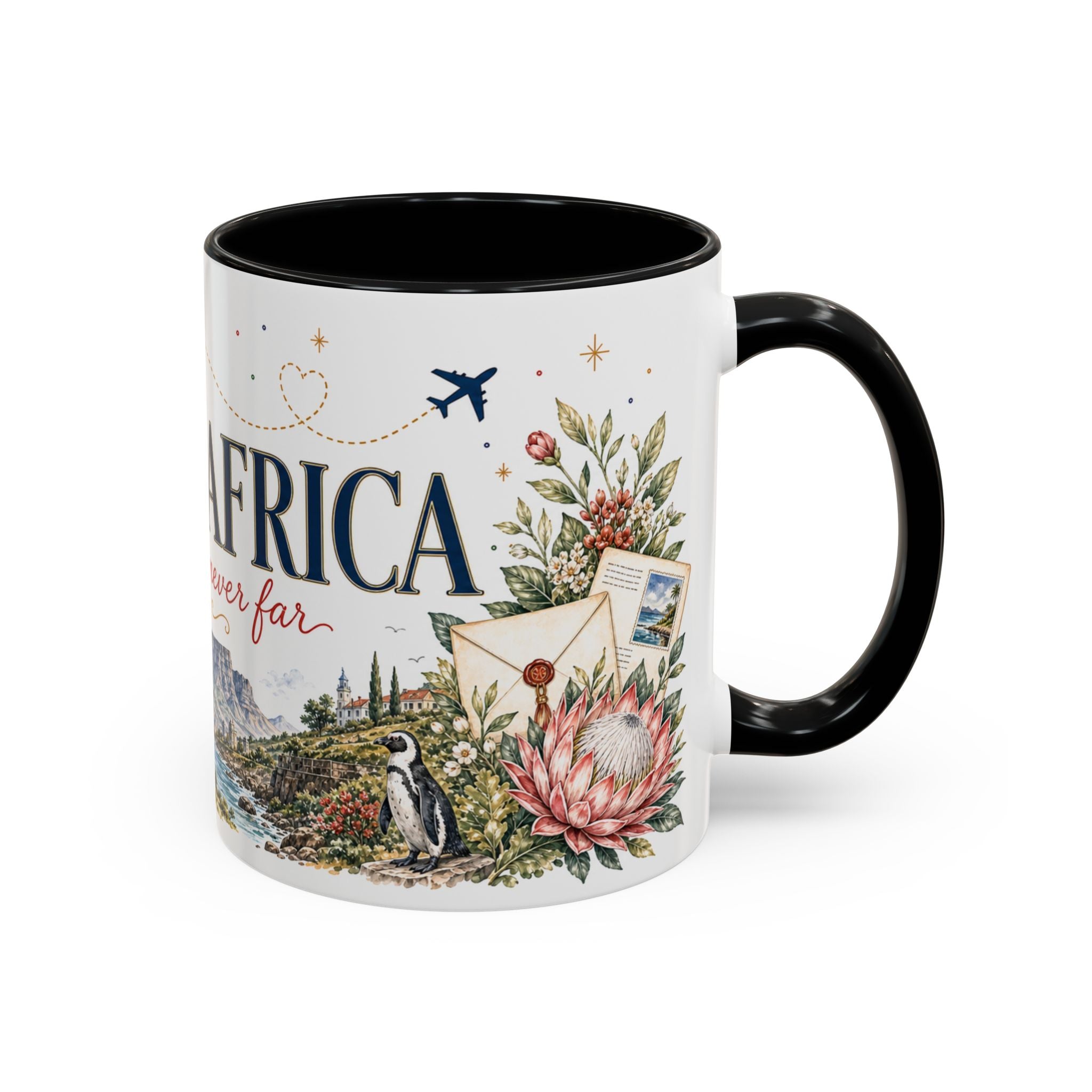 South Africa Home Country Mug | Moving Away Gift | Long Distance Friendship | 11 oz 15 oz Accent Mug
