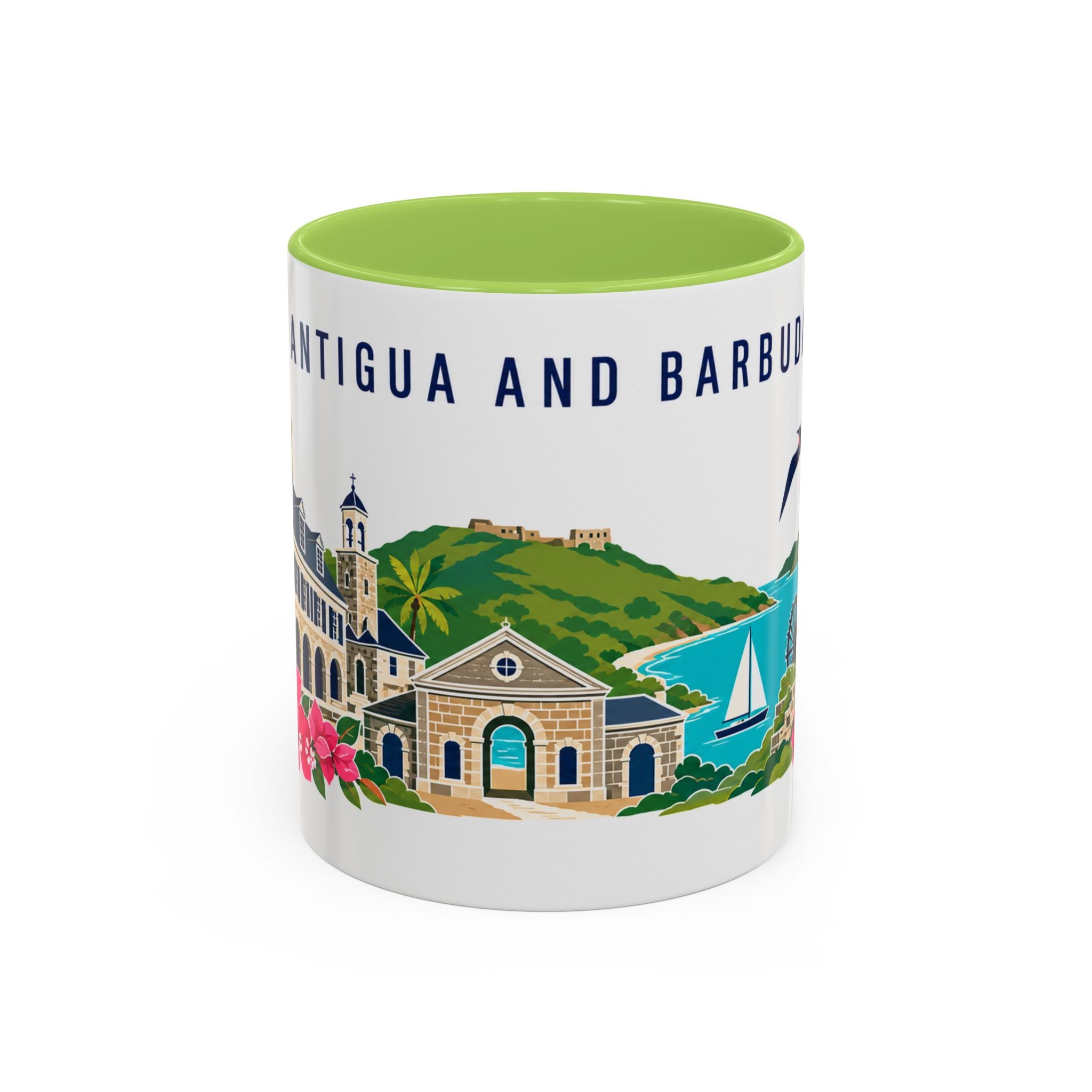 Antigua and Barbuda Coffee Mug | Travel Souvenir Accent Mug | Country Gift Ceramic Cup 11oz 15oz