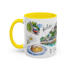 Salzburg Illustrated Travel Mug | City Souvenir Accent Coffee Mug | 11oz 15oz Ceramic Cup