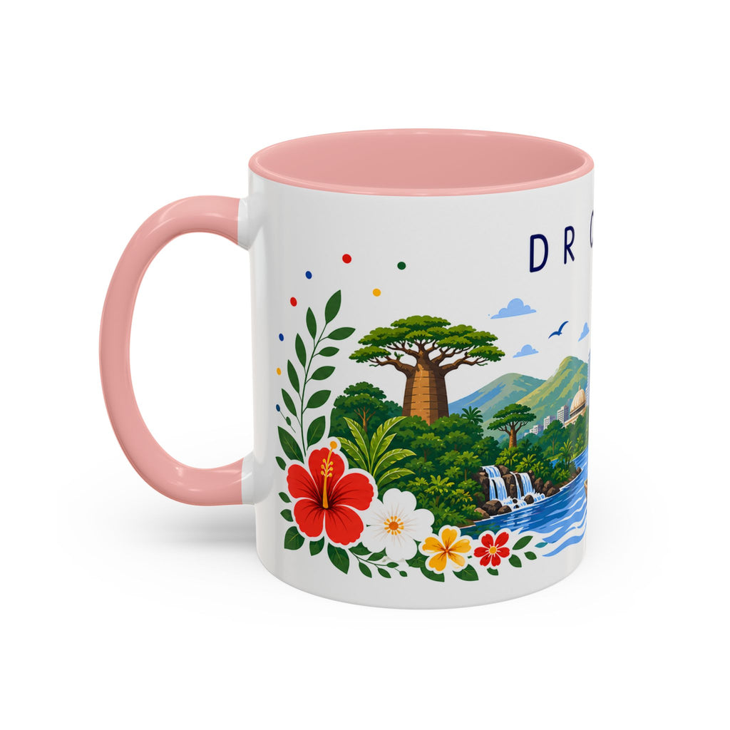 DR Congo Coffee Mug | Travel Souvenir Accent Mug | Place Gift Ceramic Cup 11oz 15oz