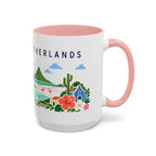 Caribbean Netherlands Coffee Mug | Travel Souvenir Accent Mug | Country Gift Ceramic Cup 11oz 15oz