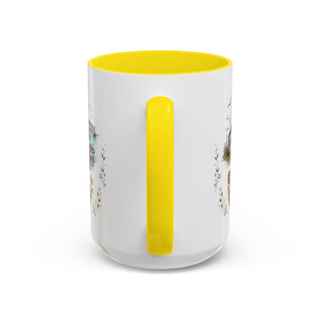 Algarve Coast Mug, Portugal Travel Souvenir, Bucket List Gift, Accent Ceramic Coffee Mug 11oz 15oz
