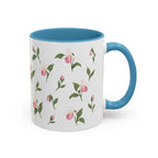 Minnesota Pink and White Lady Slipper Mug, State Flower Floral Coffee Cup, 11oz Botanical Gift