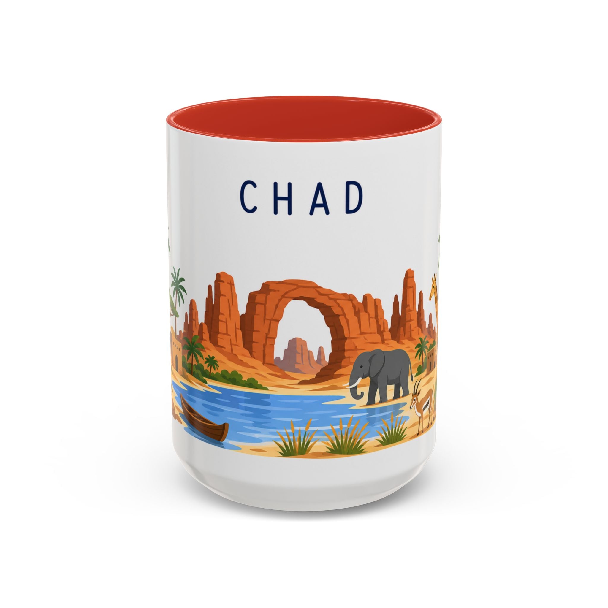 Chad Coffee Mug | Travel Souvenir Accent Mug | Country Gift Ceramic Cup 11oz 15oz