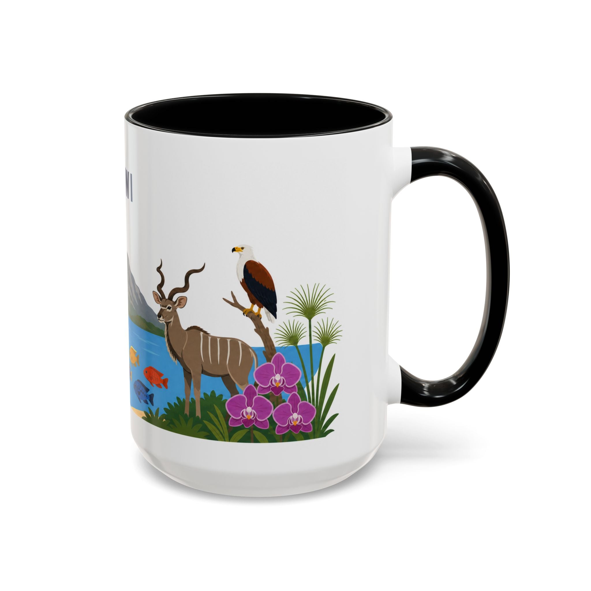 Malawi Coffee Mug | Travel Souvenir Accent Mug | Country Gift Ceramic Cup 11oz 15oz