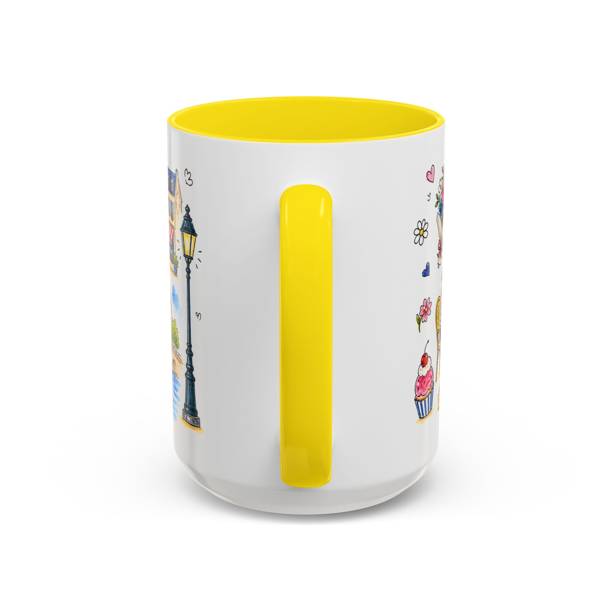 Paris Travel Mug | European City Souvenir Accent Coffee Mug | 11oz 15oz Ceramic Cup