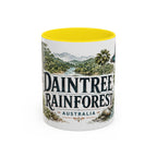 Daintree Rainforest Mug, Australia Travel Souvenir, Bucket List Gift, Accent Ceramic Coffee Mug 11oz 15oz