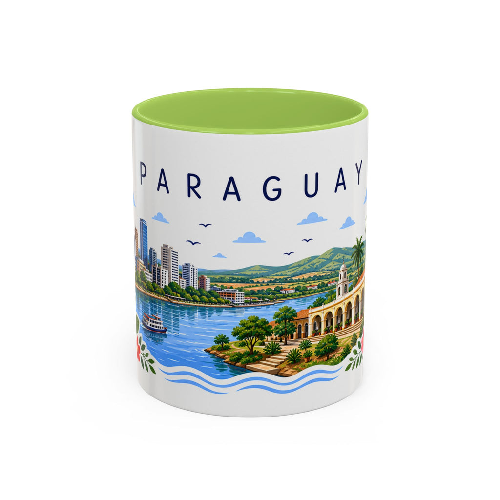 Paraguay Coffee Mug | Travel Souvenir Accent Mug | Place Gift Ceramic Cup 11oz 15oz