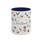 Portland Christmas Watercolor Mug | City Souvenir Coffee Cup (11oz 15oz)