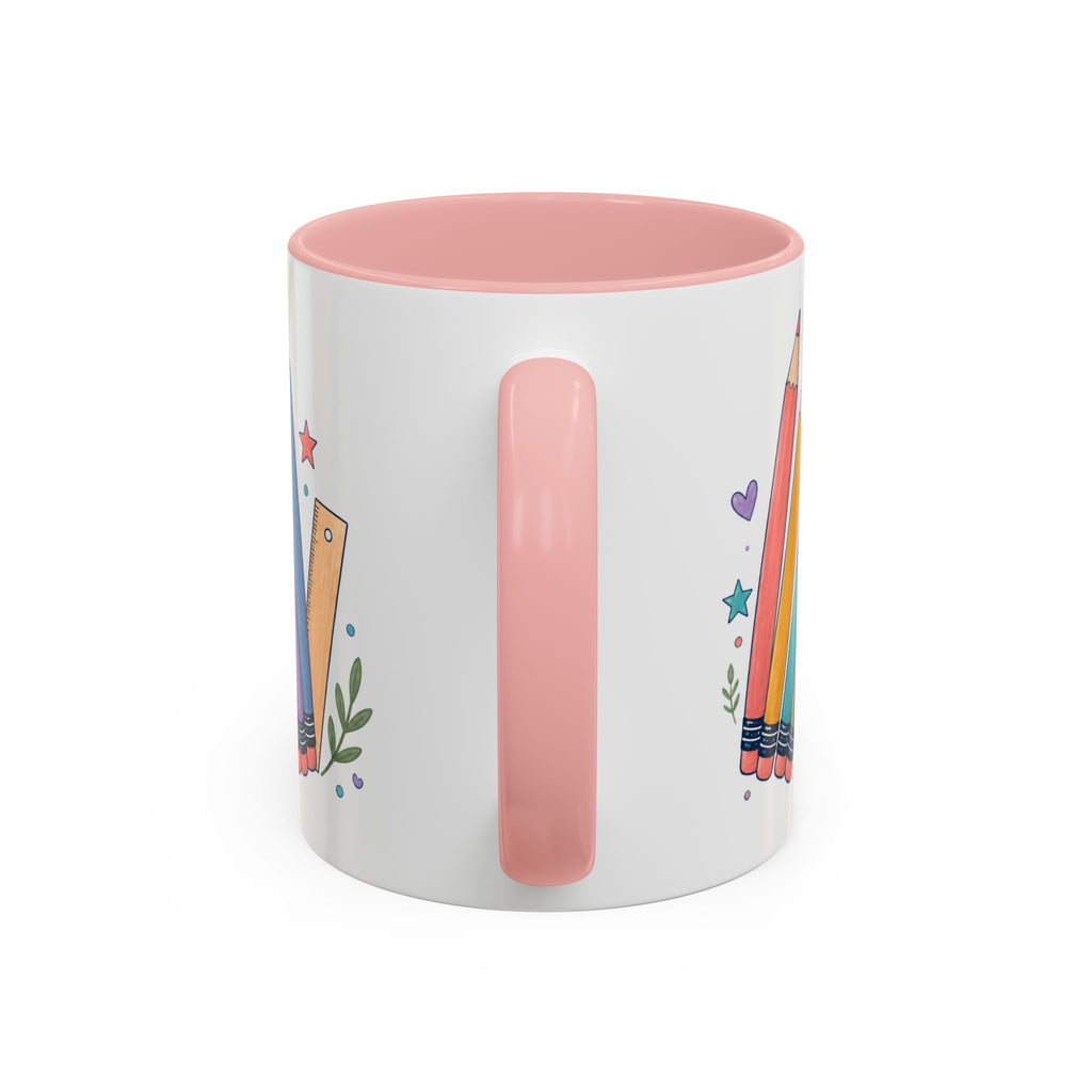 Personalized First Year Teacher Mug | Custom Name Pencil Coffee Cup