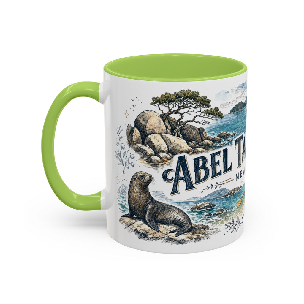 Abel Tasman Coast Mug, New Zealand Travel Souvenir, Bucket List Gift, Accent Ceramic Coffee Mug 11oz 15oz