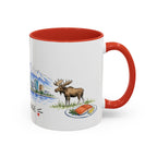 Anchorage Illustrated Travel Mug | City Souvenir Accent Coffee Mug | 11oz 15oz Ceramic Cup