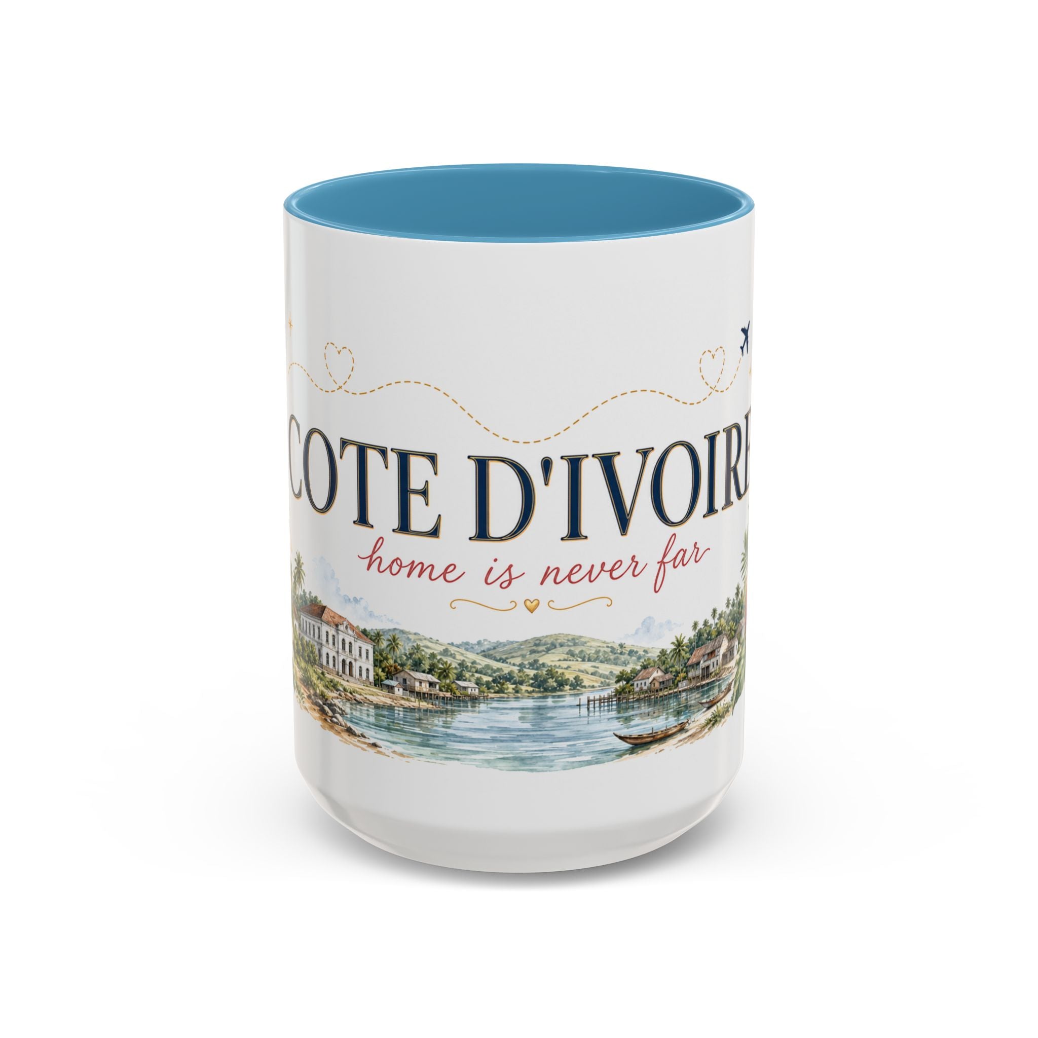 Cote d'Ivoire Home Country Mug | Moving Away Gift | Long Distance Friendship | 11 oz 15 oz Accent Mug