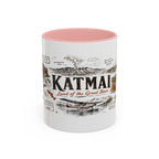 Katmai National Park Coffee Mug | Alaska Bear Watching Wildlife Gift | Accent Color Ceramic 11oz 15oz