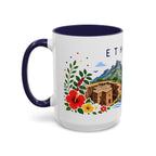 Ethiopia Coffee Mug | Travel Souvenir Accent Mug | Place Gift Ceramic Cup 11oz 15oz