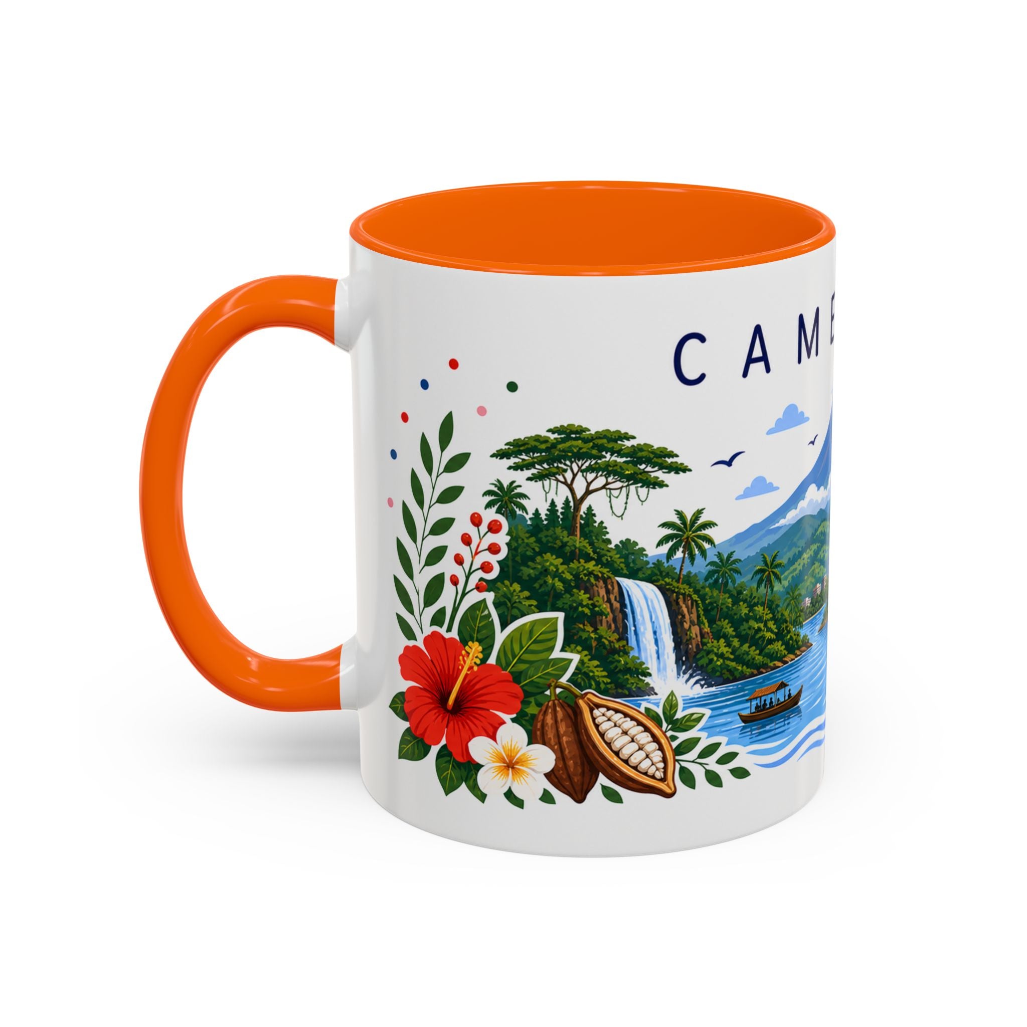 Cameroon Coffee Mug | Travel Souvenir Accent Mug | Place Gift Ceramic Cup 11oz 15oz