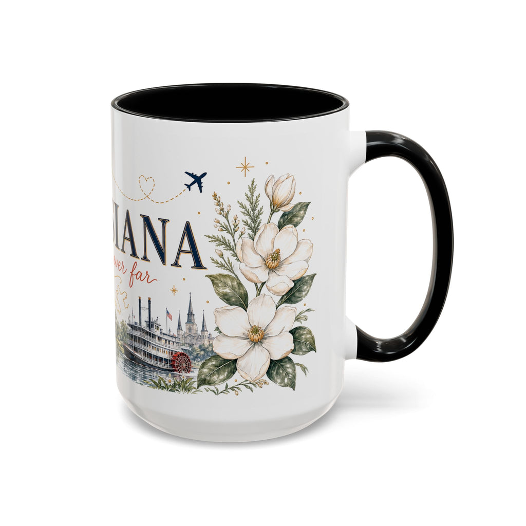 Louisiana Home State Mug | Moving Away Gift | Long Distance Friendship Coffee Cup | 11oz 15oz Accent Mug