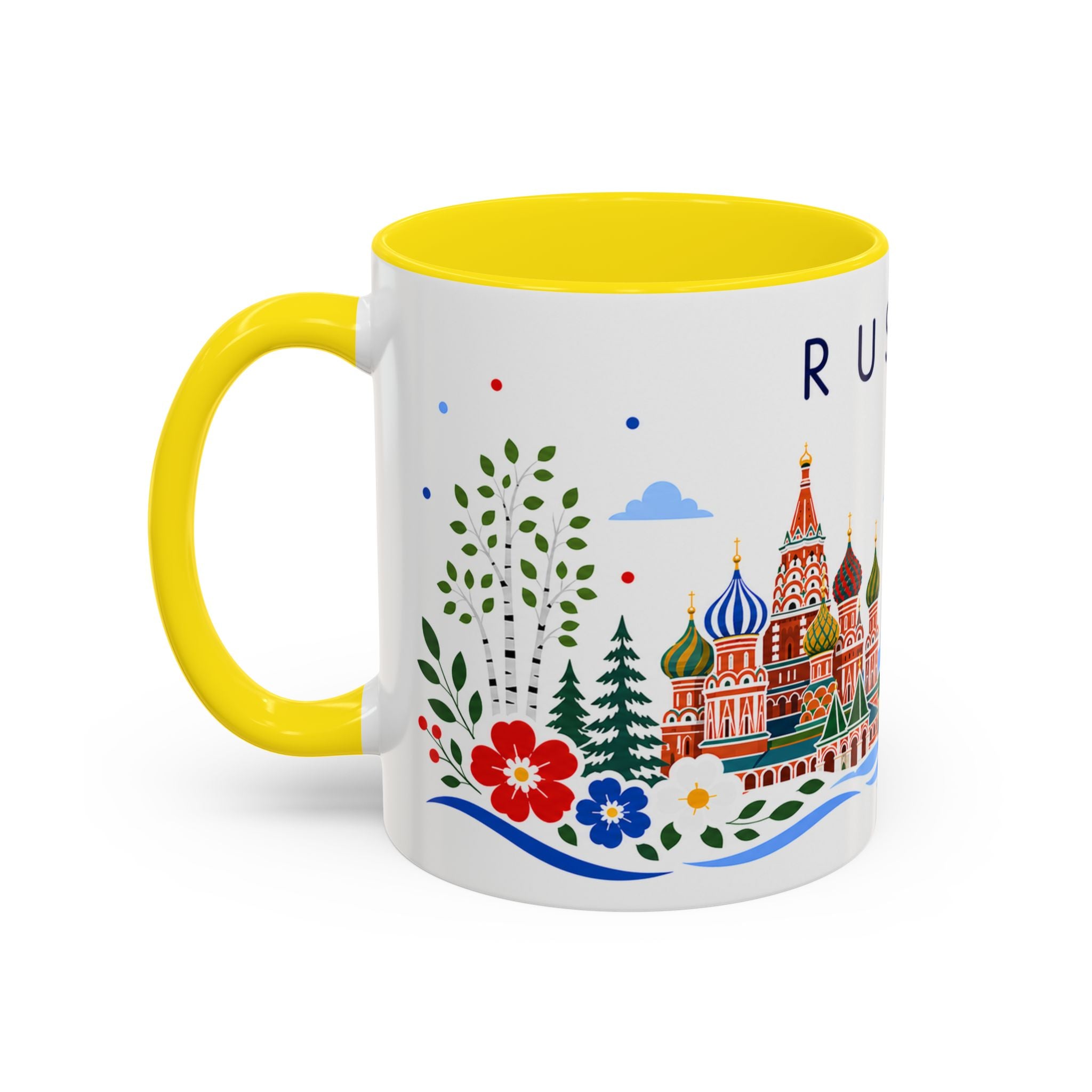 Russia Coffee Mug | Travel Souvenir Accent Mug | Place Gift Ceramic Cup 11oz 15oz