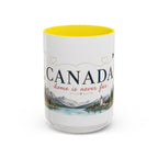 Canada Home Country Mug | Moving Away Gift | Long Distance Friendship | 11 oz 15 oz Accent Mug